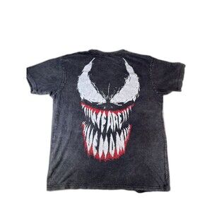 Venom marvel acid wash black t shirt we are size large